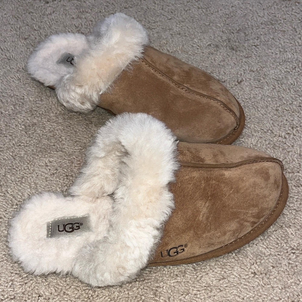 UGG Chestnut Shearling Mules